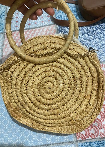 Mango hasır çanta - Görsel 3