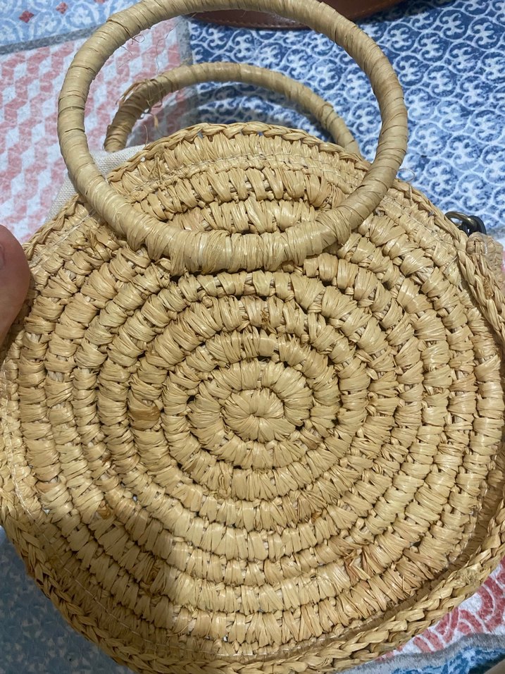 Mango hasır çanta - Görsel 2