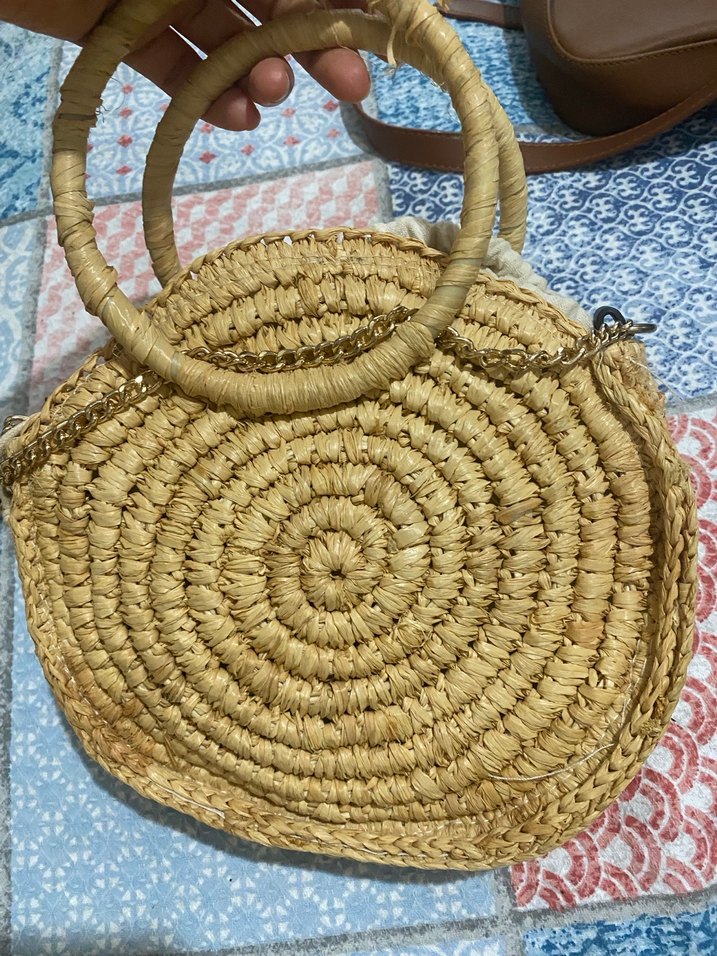 Mango hasır çanta - Görsel 3