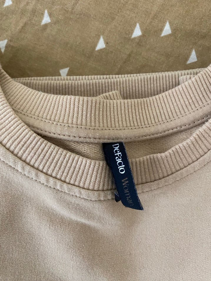 Bej Kadın  Sweatshirt - Görsel 2