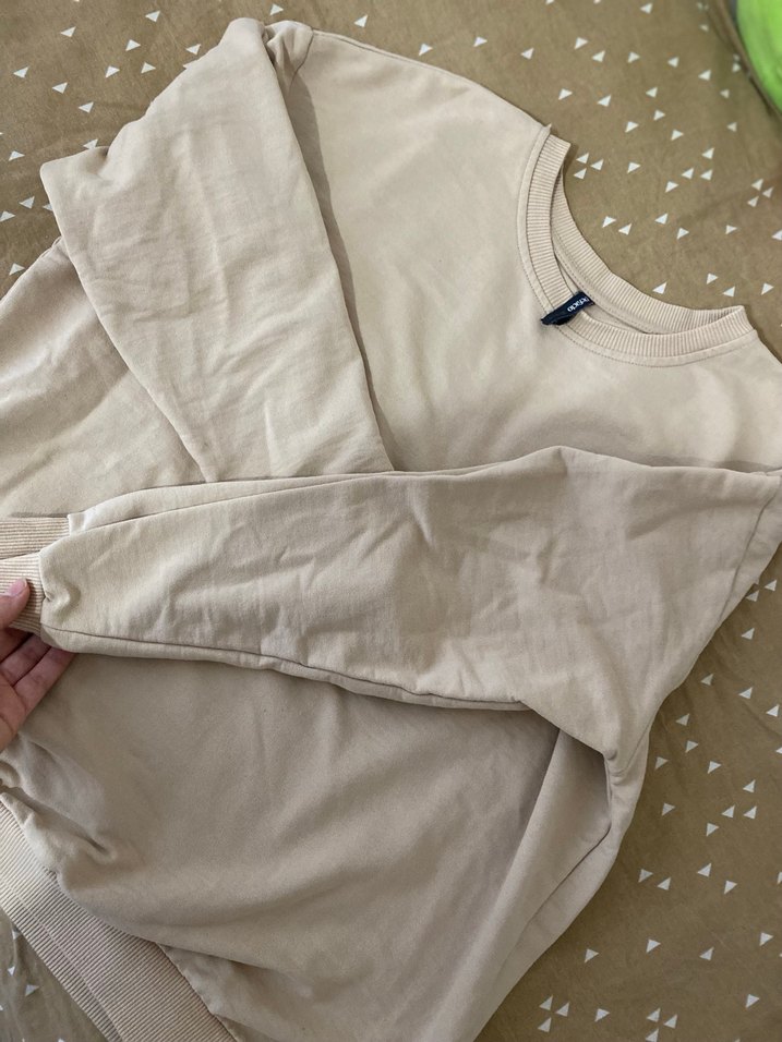 Bej Kadın  Sweatshirt - Görsel 4