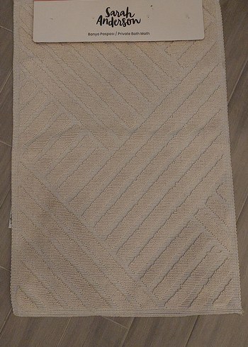 Karaca Home Sarah Anderson Ekru Banyo Paspası 60x90 - Görsel 4