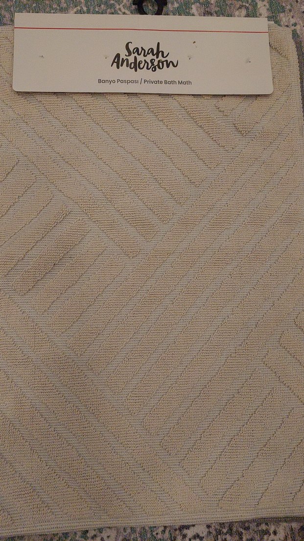 Karaca Home Sarah Anderson Ekru Banyo Paspası 60x90 - Görsel 3