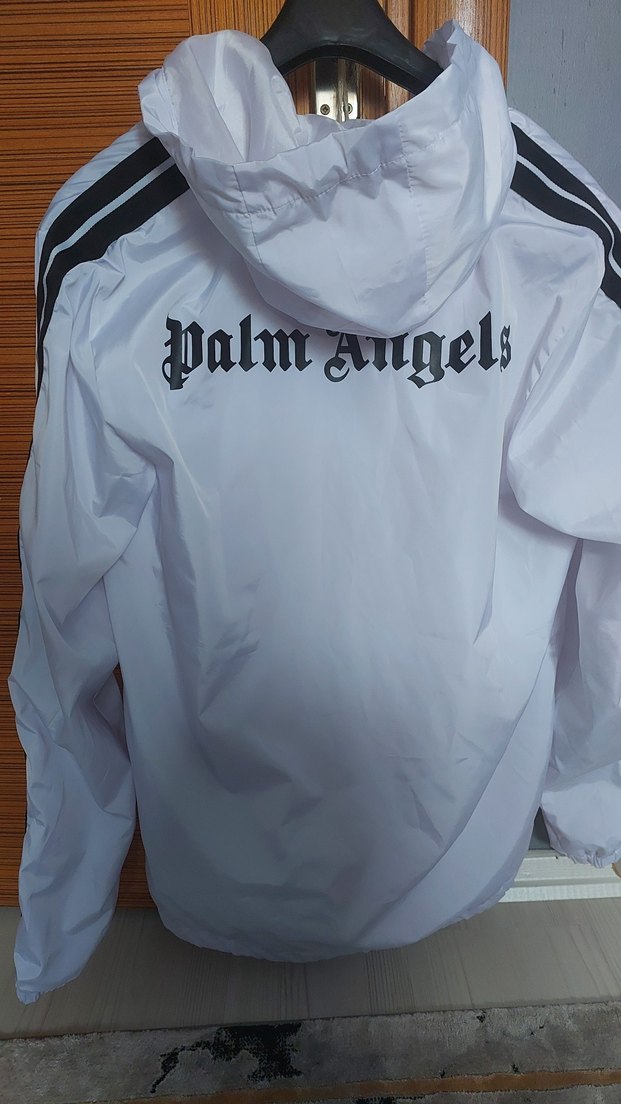 Beyaz Fermuarlı Erkek Yağmurluk - Görsel 2