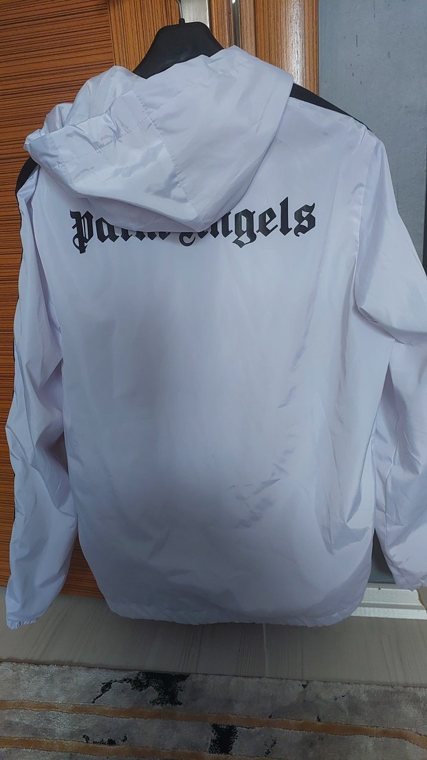 Beyaz Fermuarlı Erkek Yağmurluk - Görsel 3