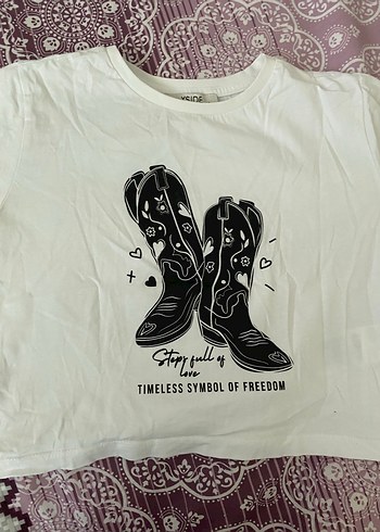 Diğer Cowboy Cizgili Ekru Tisort