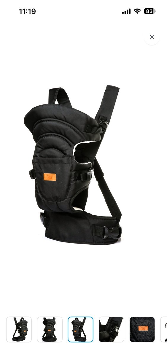 Siyah Bebek Taşıyıcı - Görsel 2