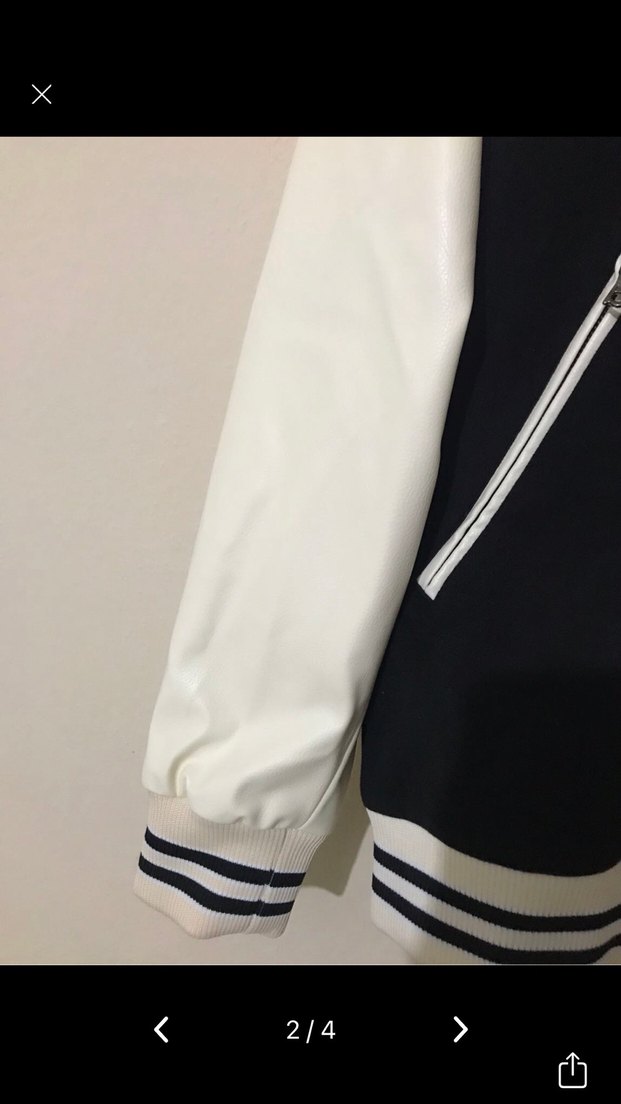 Düğmeli Siyah Beyaz Street Wear Ceket #amiri - Görsel 2