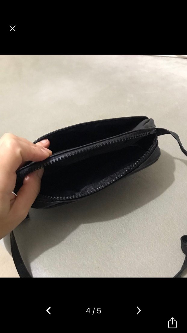 Siyah Minimalist Deri Kadın Çantası - Görsel 3