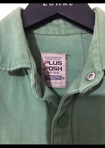 Düğmeli Keten Yeşil Erkek Gömlek - Görsel 2