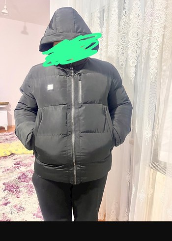 Kadın Siyah Kapitone Kışlık Mont - Görsel 2