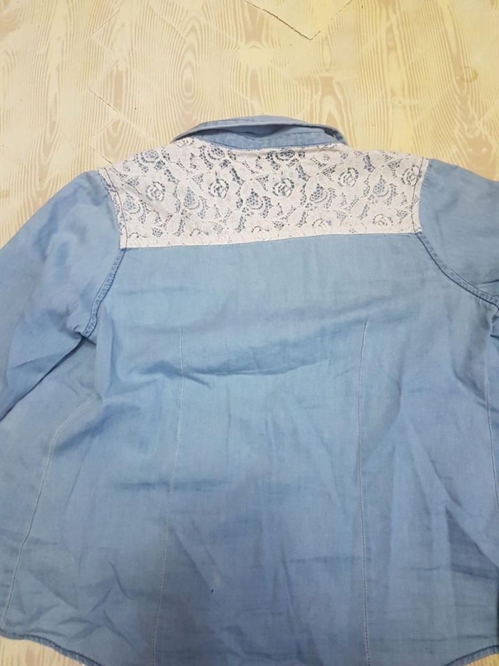 Kız çocuk dantel detaylı gömlek - Görsel 5