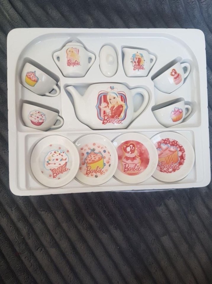 Barbie Pembe Çay Seti - Görsel 3