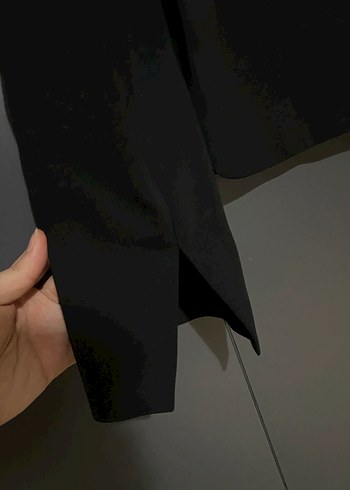 Zara Siyah Düğmeli Kısa Kadın Ceket - Görsel 2