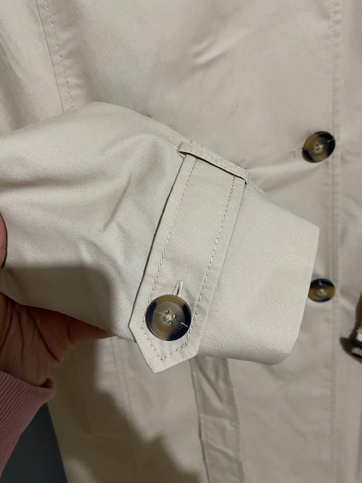 Stradivarius Bej Kadın Midi Trençkot - Görsel 4