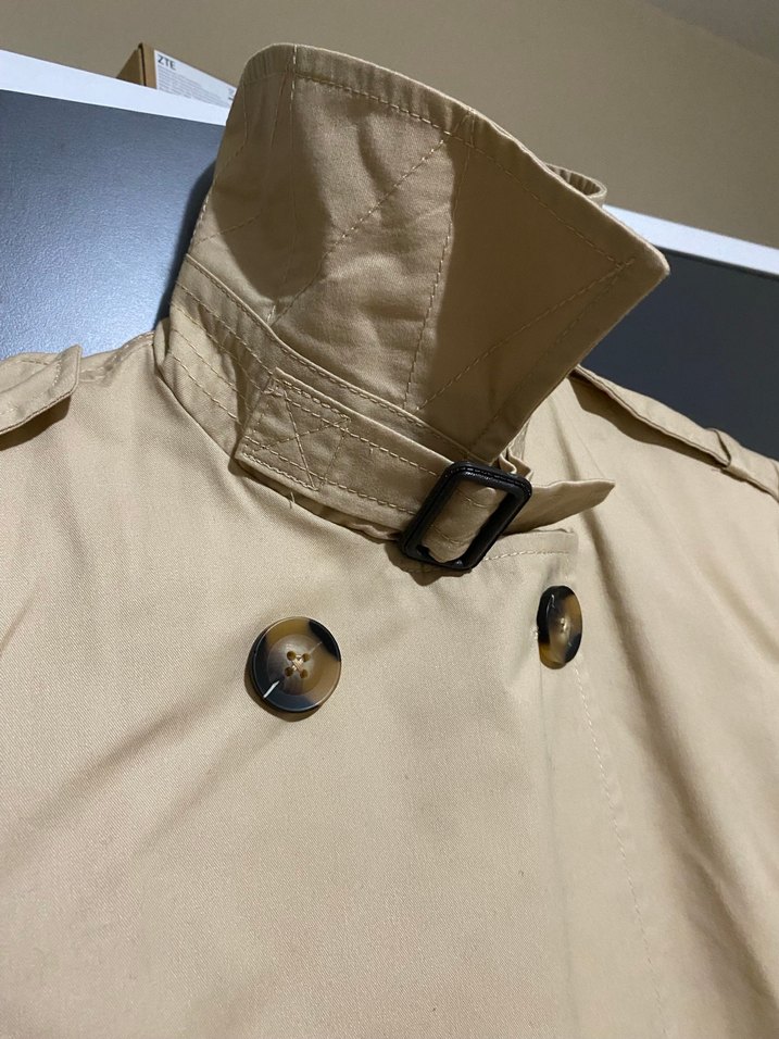 Stradivarius Bej Kadın Midi Trençkot - Görsel 5