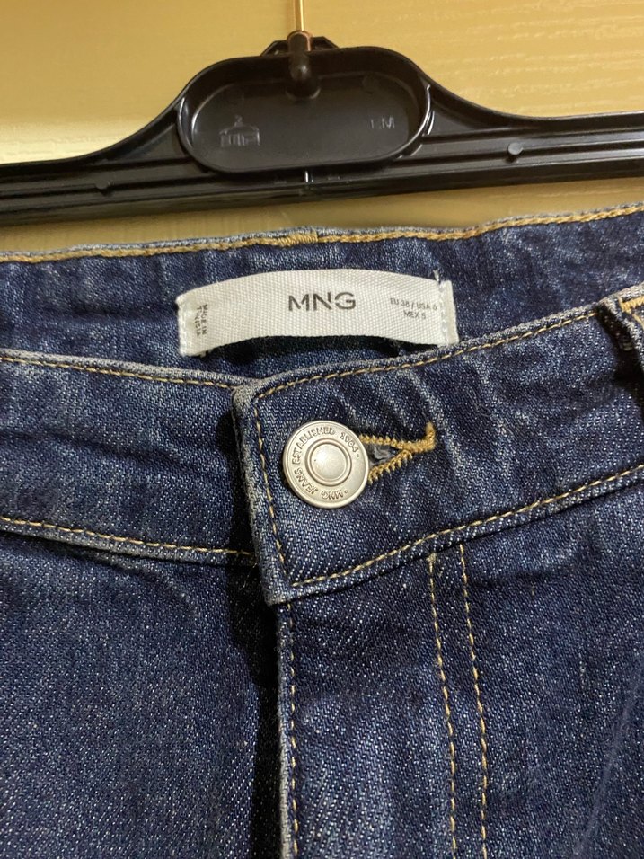 Mango Lacivert Denim Pantolon - Görsel 4