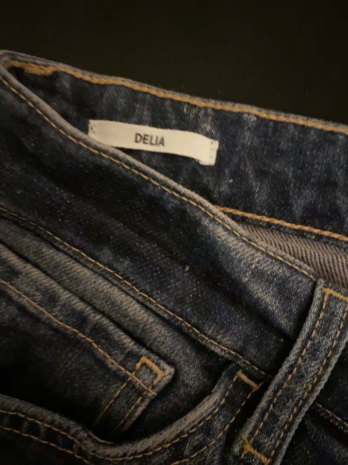 Mango Lacivert Denim Pantolon - Görsel 5