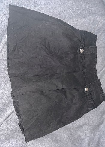 Koton Tokalı Siyah Midi Goth Etek - Görsel 2