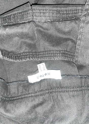 Koton Tokalı Siyah Midi Goth Etek - Görsel 4