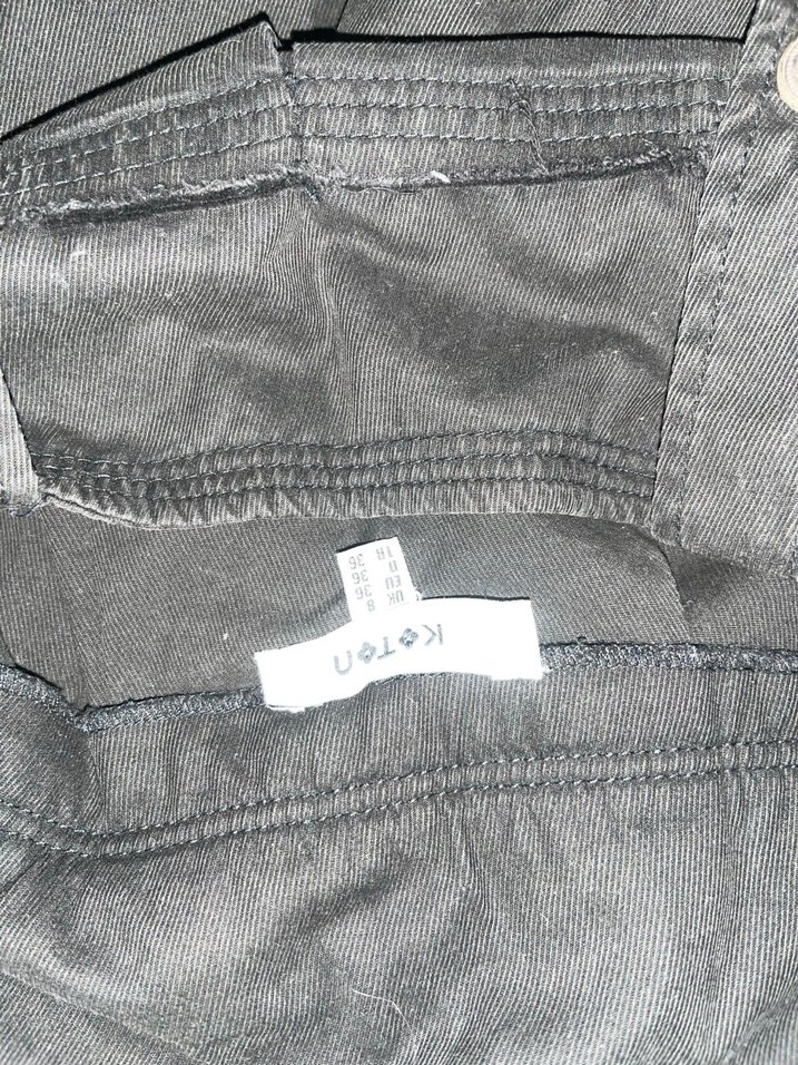 Koton Tokalı Siyah Midi Goth Etek - Görsel 4