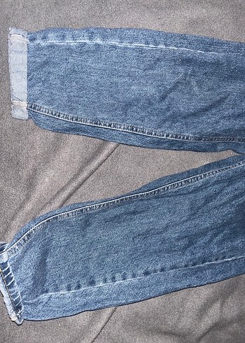 Addax kadın Mavi Bol Kesim Midi Kot Pantolon - Görsel 2