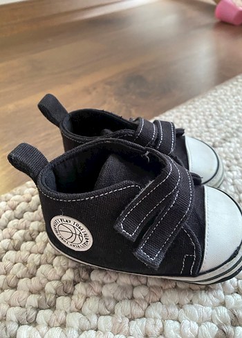 Unisex Bebek Siyah Cırt Cırtlı İlk Adım Ayakkabısı - Görsel 4