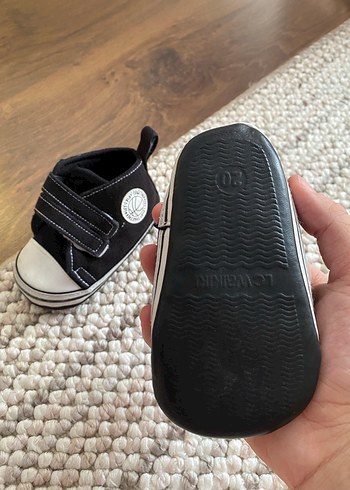 Unisex Bebek Siyah Cırt Cırtlı İlk Adım Ayakkabısı - Görsel 2