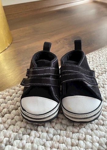 Unisex Bebek Siyah Cırt Cırtlı İlk Adım Ayakkabısı - Görsel 3