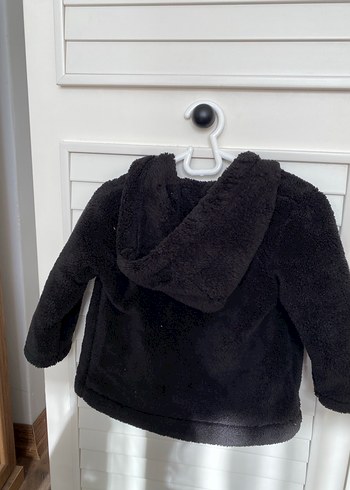 Siyah Düğmeli Erkek Çocuk Kabanı - Görsel 2