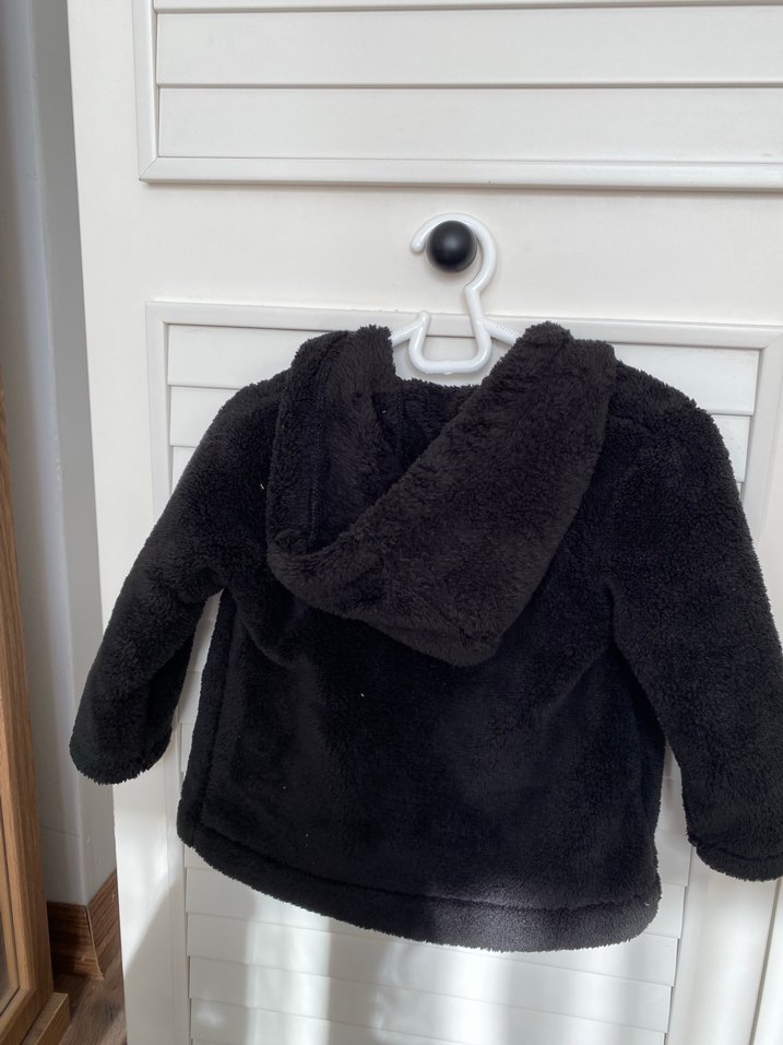 Siyah Düğmeli Erkek Çocuk Kabanı - Görsel 2