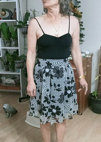 Dantel Detaylı Siyah Midi Hamile Eteği - Görsel 2