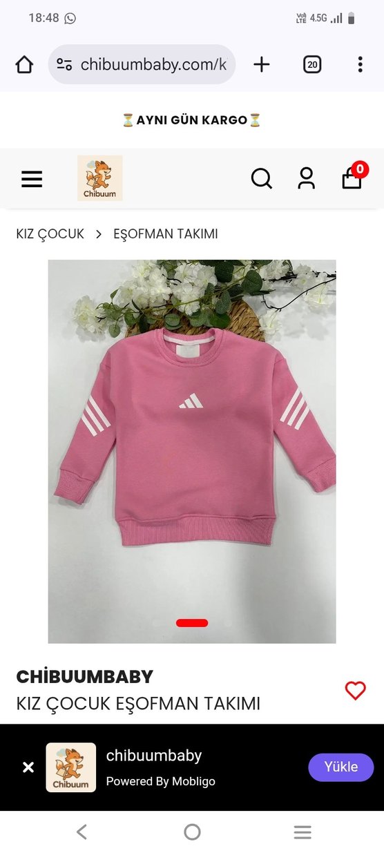 Pembe Tie-Dye Kız Eşofman Takımı - Görsel 4