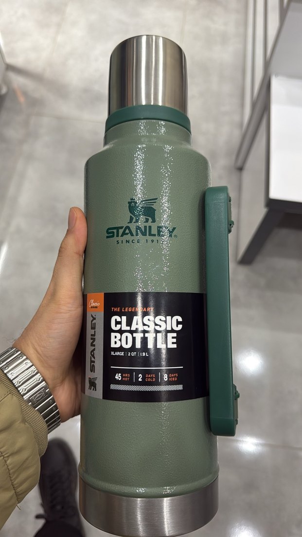 Stanley Siyah yeşil Termos 1,90 litre - Görsel 2