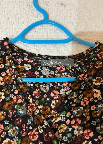 Çiçek Desenli Uzun Bohem Elbise - Görsel 2