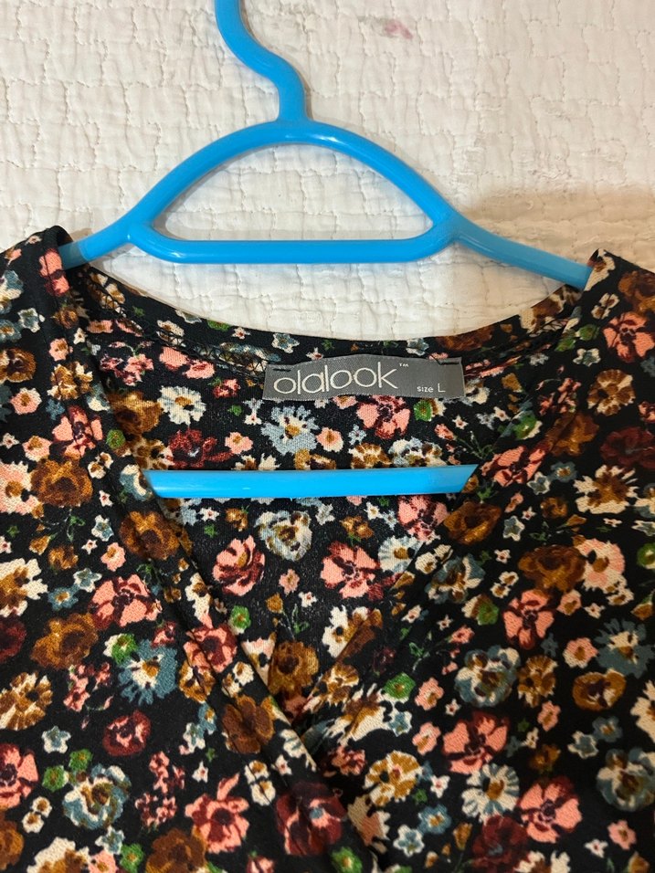 Çiçek Desenli Uzun Bohem Elbise - Görsel 2