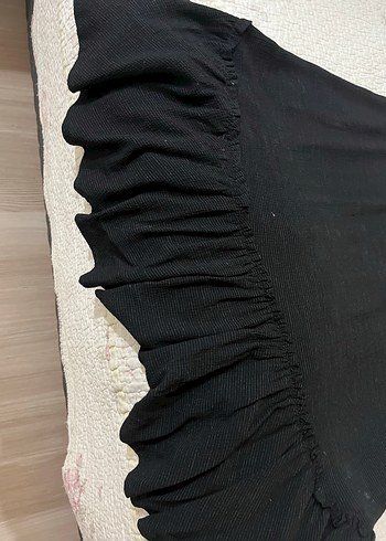 Nakışlı Siyah Bohem Salaş Elbise - Görsel 2