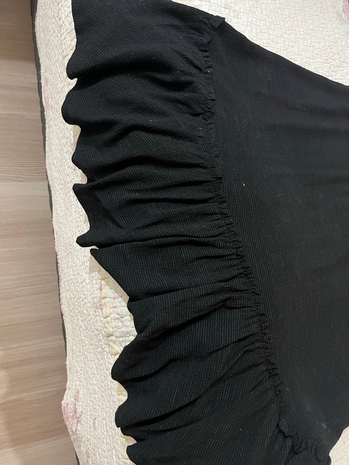 Nakışlı Siyah Bohem Salaş Elbise - Görsel 2