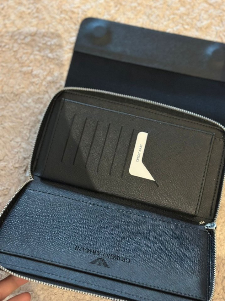 Giorgio Armani Siyah Erkek Cüzdan - Görsel 2