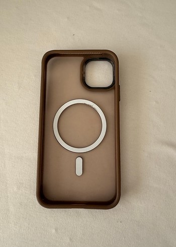 Kahverengi Şeffaf Telefon Kılıfı iPhone 11 - Görsel 3