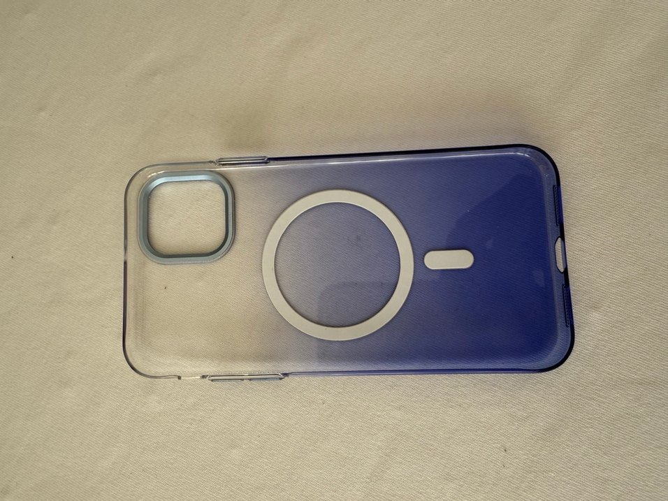 Şeffaf Koyu Mavi Telefon Kılıfı iPhone 11 - Görsel 2