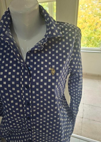 Polo Garage Lacivert Beyaz Kareli Polo Yaka Gomlek