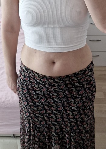 Journey Çiçekli Midi Etek XS-34, S-36 - Görsel 6