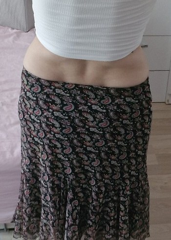 Journey Çiçekli Midi Etek XS-34, S-36 - Görsel 8