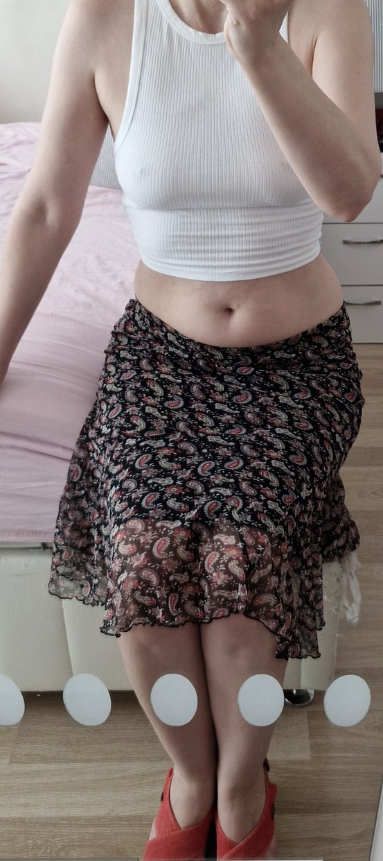 Journey Çiçekli Midi Etek XS-34, S-36 - Görsel 4