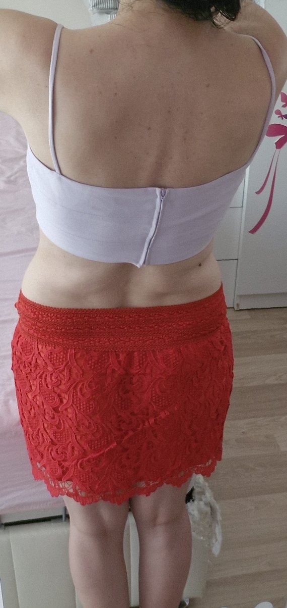 Zara Büstiyer Lila Fermuarlı Kısa M-38 - Görsel 3