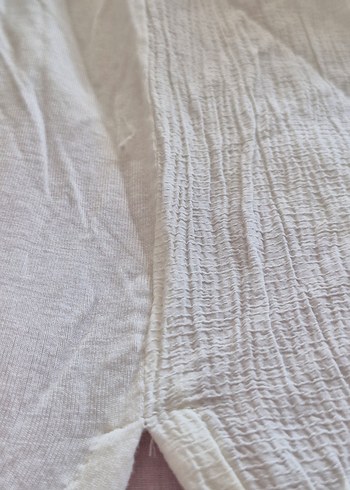 Vero Moda Beyaz Sırt Detaylı Beyaz Pamuk Bluz S-36 - Görsel 6