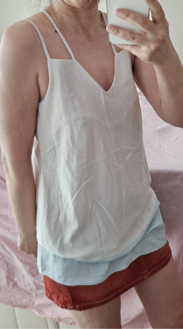 Trendyol İnce Çift Askı Uzun Tunik S-36 - Görsel 5