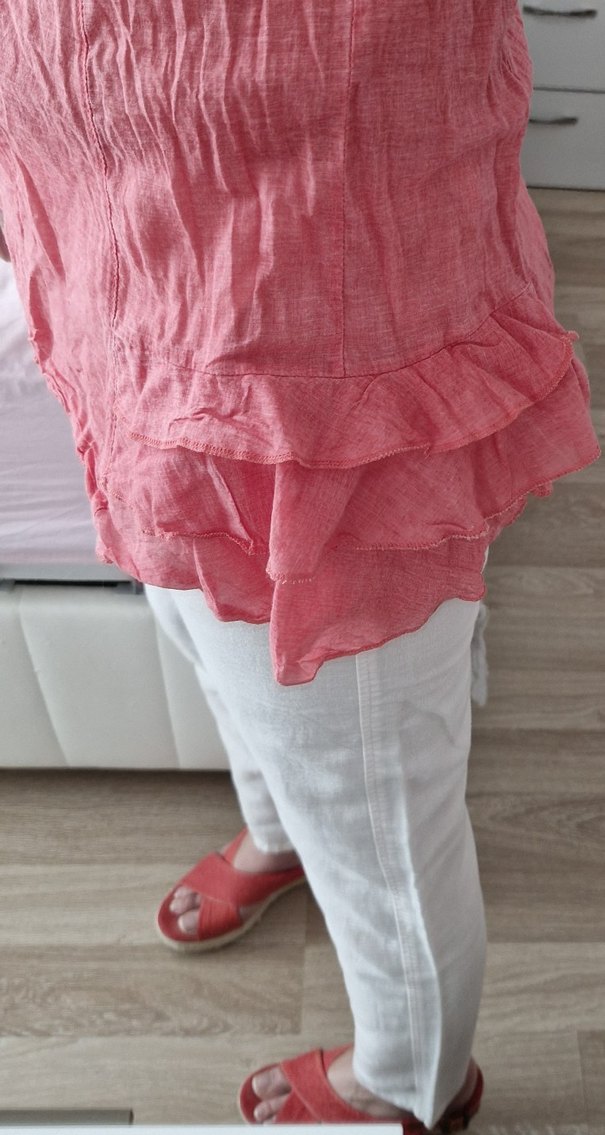 Kokosh Straplez Pembe Yazlık Kadın Bluz S-36 - Görsel 5