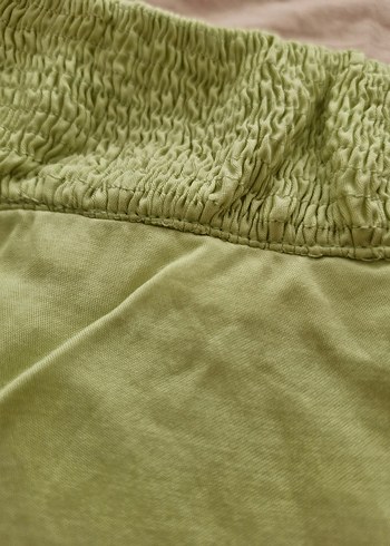 Gizia Cupra Önden Fermuarlı Yazlık Yeşil Etek M-38 - Görsel 8